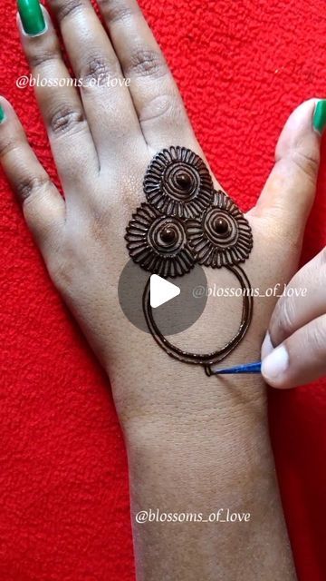 Mehandi Easy Designs, Mehandi Videos, Easy Mehandi Designs, Miss U Papa, Easy Mehandi, Mehandi Design For Hand, New Mehandi, Mehandi Designs Easy, Hands Tutorial