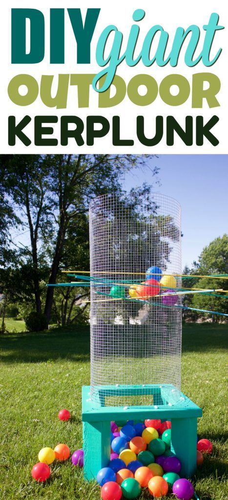 Outdoor Kerplunk, Giant Kerplunk, Bridal Shower Bbq, Kerplunk Game, Giant Yard Games, Summer Outdoor Games, Diy Yard Games, Enjoy With Friends, Outdoor Party Games