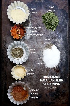 Homemade Jamaican Jerk Seasoning | www.diethood.com | A spicy, sweet, tangy and hot seasoning for chicken, pork and grilled meat. Jerk Seasoning Recipe, Seasoning For Chicken, Jamaican Jerk Seasoning, Diy Spices, Seasoning Recipe, Jamaican Jerk, Jerk Seasoning, Homemade Spices, Homemade Seasonings