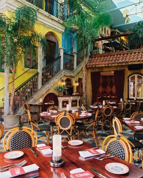 Dinning room. | #cuban #food #drink #philly #authentic Tropical Brunch, Cuban Decor, Cuba Libre Cocktail, Cuban Cafe, Havana Nights Party, Cuba Beaches, Cuban Restaurant, Viva Cuba, Varadero Cuba