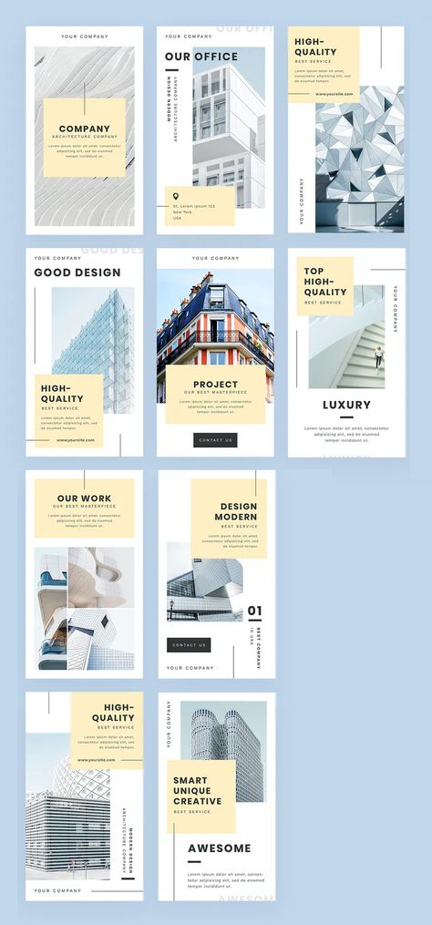 10 Architect Instagram Story Templates PSD Instagram Post Ideas Architecture, Architect Instagram Post, Instagram Post Template Architecture, Corporate Instagram Stories, Architect Graphic Design, Ad Template Design, Modern Instagram Story Design, Architect Social Media Design, Instagram Story Ideas Architecture