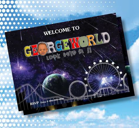 Astro World Party Theme, Astro World Birthday Party, World Birthday Party Theme, World Party Theme, Astro World, 1st Birthday Themes, World Party, Birthday Themes, 5th Birthday