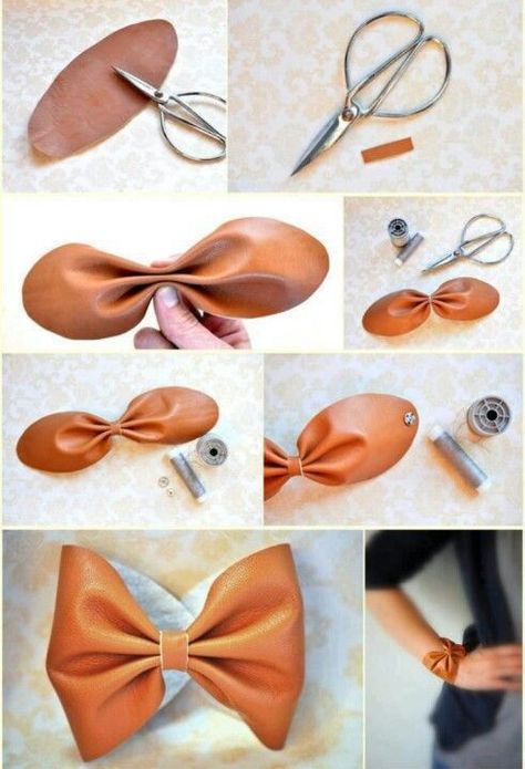 Bow Bracelet Leather Jewelry Making, Diy Leather Earrings, Idee Cricut, Diy Leather Projects, Leather Jewelry Diy, Leather Jewellery, Leather Diy Crafts, Bow Bracelet, Jewelry Beautiful