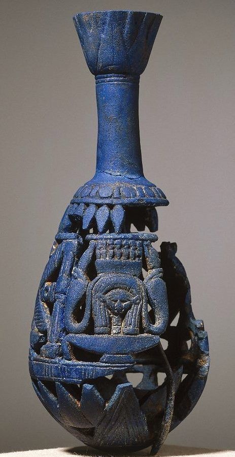 Egyptian Blue, Ancient Egyptian Artifacts, Egypt Jewelry, Ancient Egyptian Jewelry, Egyptian Artifacts, Brooklyn Museum, Ancient Pottery, Prehistoric Art, Egypt Art