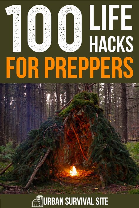 Save time and money with these life hacks for preppers and homesteaders. Whether you're prepping, homesteading, or surviving in the wilderness, there are plenty of practical tips and useful life hacks in this list. Topics include tools, light, fire, cooking, food storage, gardening, survival hygiene, home security, natural health, self defense, storage, off-grid energy, organization, water purification, and more. Free Survival Pdf, Survival Tips And Tricks, Living Off The Grid Homestead Survival Life Hacks, Survival Life Hacks Camping Ideas, Prepper Organization, Prepping Survival Emergency Preparedness, Preppers Survivalist, Prepper Ideas Diy, Kids Survival Skills