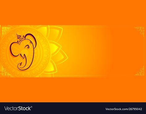 Ganesha Pictures Hd, Ganesha Banner, Ganesh Background, Editing Banner, Banner With Text, Ganpati Photo Hd, Background For Editing, Space Vector, House Warming Invitations