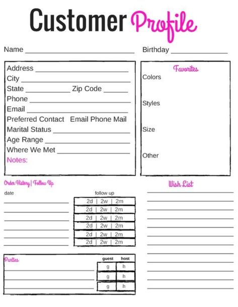 Customer Profile, Nagel Design, Direct Sales Business, Business Printables, Avon Business, Small Business Organization, Mary Kay Business, Salon Suites, Writing A Business Plan