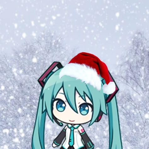 Pjsekai Christmas, Xmas Matching Pfp, Vocaloid Christmas, Holiday Pfp, Miku Christmas, Pfp Dog, Christmas Pfp, Miku Hatsune Vocaloid, Miku Vocaloid