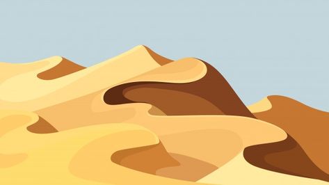 Nature Cartoon, Desert Style, Cartoon Sun, Desert Landscape, Abstract Nature, Desert Landscaping, Sand Dunes, Cool Cartoons, Mother And Baby