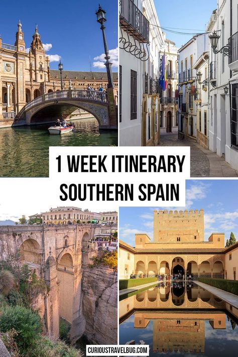 The ultimate southern Spain road trip for those planning a trip to Andalucia. Travel to Spain using this full guide to the south of Spain including food and hotel recommendations as well as what to do in Spain with only 1 week. #spain #spain #spain #itinerary Spain Travel Outfits, Travel To Spain, Spain Road Trip, Backpacking Spain, Spain Itinerary, Spain Culture, Spain Travel Guide, Andalucia Spain, Travel Spain