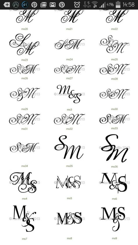 Sm Initial Tattoo, Ms Letter Tattoo, Sm Tattoo Letter Design, Ms Letter Logo, Sm Logo Design Letters, Ms Logo Design Art, Sm Tattoo, Ms Monogram, Ms Tattoos