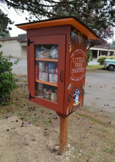 Little Free Pantry❤ Farm Goals, Little Free Pantry, Free Pantry, Stand Ideas, Farm Stand, Flower Stand, Flower Stands, Building Plans, Cool Diy