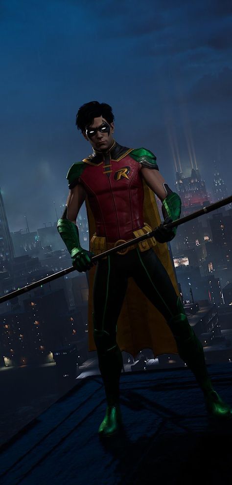 Robin Gotham Knights Suits, Titans Robin Suit, Gotham Knights Tim Drake, Dc Robin Wallpaper, Tim Drake Gotham Knights, Robin Dc Wallpaper, Gotham Knights Wallpaper, Robin Gotham Knights, Tim Drake Wallpaper