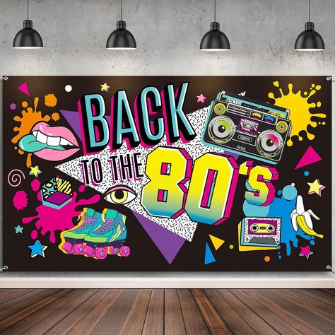 80s Stage Design, 80s Party Decorations For Adults, Retro Theme Party Decoration, 90s Theme Party Decorations, Roller Boogie, Colour Festival, Muzică Rock, 90s Party Decorations, 80s Party Decorations