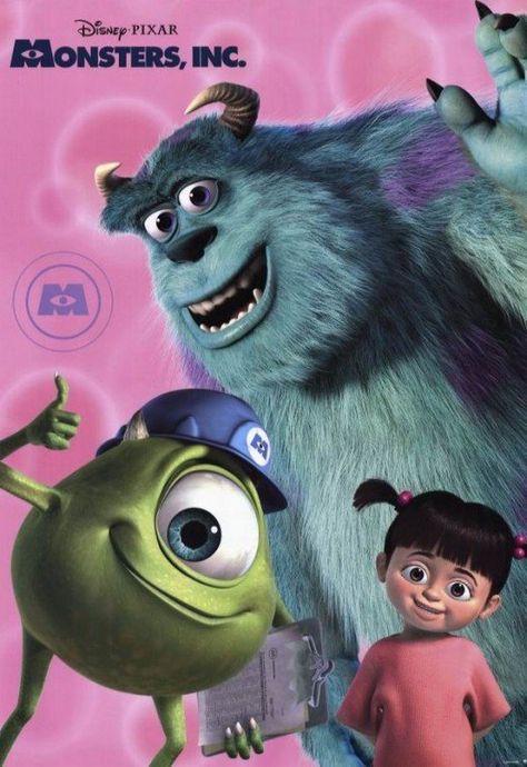 Monsters Inc Movie, Buu Monster Inc, Monster Co, Classic Horror Movies Posters, Monsters Inc University, Animated Movie Posters, Old Film Posters, Movies Photo, Monster Inc