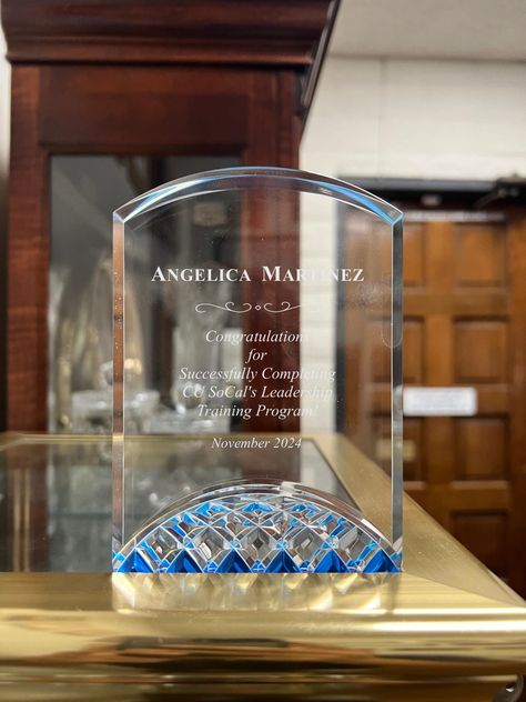 Personalized Blue Horizon Acrylic Award | Custom Glass Trophy for Employee, Retirement, Graduation, or Appreciation Gift | Engraved Plaque Spirit Of Excellence, Glass Trophy, Message Logo, Glass Trophies, Acrylic Awards, Retirement Celebration, Employee Recognition, Engraved Plaque, Awards Trophy