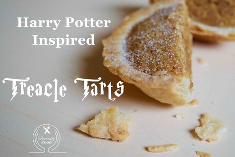 Serenity Food: Harry Potter-Inspired Treacle Tart. Take a trip to Hogwarts with this recipe for Harry's favorite dessert! Hogwarts Desserts, Harry Potter Day, Harry Potter Marathon, Treacle Tart, British Desserts, The Great Hall, Tart Shells, Shortbread Crust, Best Pie