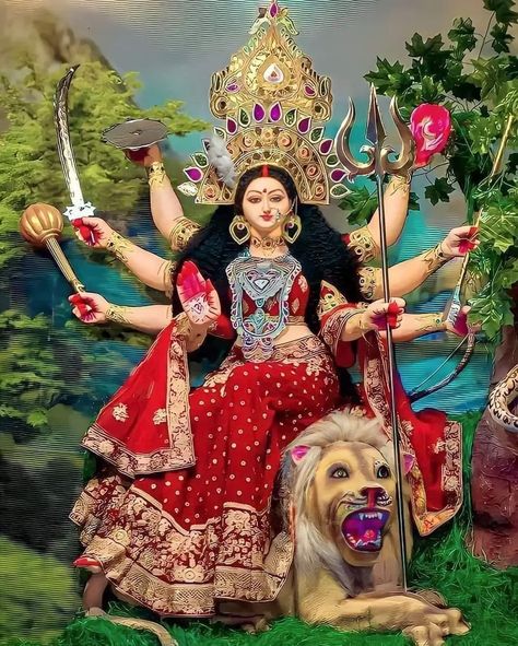 Today,s Best photo ❤❤❤❤❤❤... - Satyam Chaurasiya Durga Mata Murti, Devi Murti, Durgamma Photos, Navratri Pictures, Happy Navratri Status, Saraswati Photo, Durga Ma, Maa Durga Photo, Durga Ji