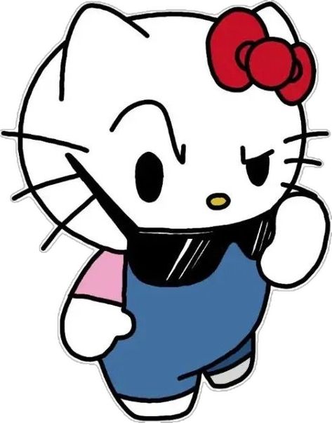 Hello Kitty Giga Chad, Goofy Hello Kitty, Mexican Hello Kitty, Hello Kitty Random, Hello Kitty Emojis, Dior Aesthetic Wallpaper, Hello Kitty Outfits, Gangsta Hello Kitty, Hello Kitty Funny