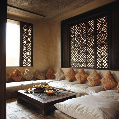 11 Moroccan Living Room Ideas: Transform Your Space with Rich Colors and Textures | Florgeous Moroccan Living Room Ideas, Moroccan Living Room, Zen Room, Living Room Ideas, Rich Colors, Decor Lighting, Rich Color, Basement, Room Ideas