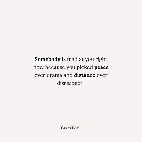 It can sting to know someone’s upset with you. Especially when you chose peace over a fight. You might be wondering if you did the wrong thing. But here’s the truth: their anger stems from your strength, not your weakness. By prioritizing peace, you refused to be drawn into a dramatic situation. Their disrespect wasn’t something you were willing to tolerate, so you created distance. This is a mature stance. It shows you value your own well-being and won’t settle for negativity. It might take... Not Tolerating Disrespect Quotes, Quotes About Disrespectful People, Disrespect Quotes, Disrespectful People, Messy Quotes, Mad At You, You Mad, Self Healing, Well Being