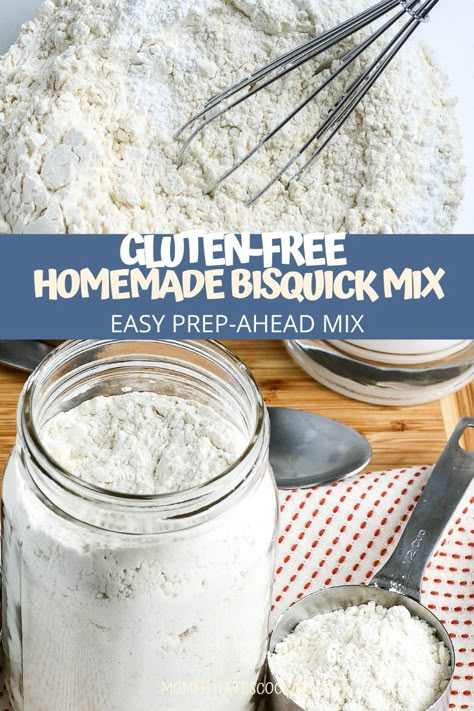 Homemade Bisquick Mix Recipe, Gluten Free Bisquick Recipes, Bisquick Mix Recipe, Bisquick Recipe, Baking Substitutions, Ninja Grill, Gluten Free Bisquick, Primal Living, Homemade Bisquick