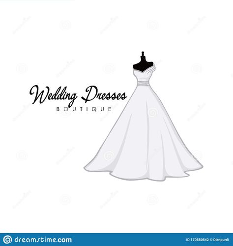 Boutique Logo Ideas, Mannequin Fashion, Bridal Logo, Dress Logo, Gown Fashion, Lace Gown Styles, Gown Styles, Wedding Clipart, Boutique Logo