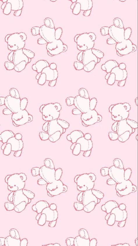 Cute Teddy Bear Wallpaper, Wallpers Pink, Pink Wallpaper Ipad, Teddy Bear Wallpaper, Bear Pink, Bow Wallpaper, Cocoppa Wallpaper, Cute Teddy Bear, Whatsapp Wallpaper