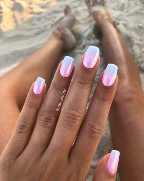 Summer 2024 Nails for Dark Skin: Trending Colors and Classy Designs Beachy Ombre Nails, Cute Vacation Nails The Beach, Summer 2024 Nails Trend, Classy Dip Nails, Summer Nail 2024 Trends, Summer Classy Nails, Nail Trends 2024 Summer, Summer Nail Art 2024, Nails For Dark Skin