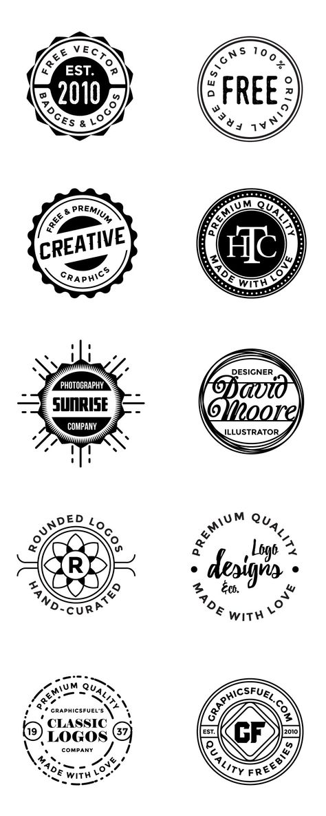 Round Logos and Badges Circular Logo Design, Logo Rond, Round Logo Design, Handyman Logo, Circular Logo, Creative Graphics, Logo Design Free, Badge Logo, Round Logo