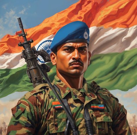 Indian Soldiers Images, Indian Soldiers Army, Independence Day Of India, Soldier Poster, Soldier Images, Army Drawing, Cubicle Wall, Army Photo, Patriotic Images