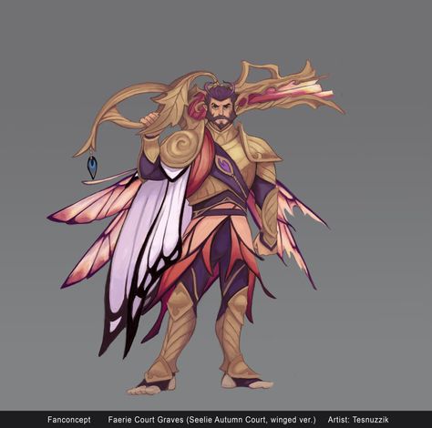 🍂Tesnuzzik🍂 on X: "(Thread) - All of my skin concepts and au's for TF and Graves. I will add old/unfinished stuff too which I may or may not get back to sometime. Starting with my most favourite so far, Faerie Court https://t.co/fyvNiesiMA" / X Faerie Court, Fairy Court, Knight Armor, Fantasy Races, Character Modeling, Mini Paintings, Dnd Characters, My Skin, Most Favorite