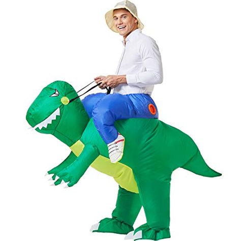 Blow Up Costumes, Adult Dinosaur Costume, Dinosaur Costumes, Inflatable Dinosaur Costume, Inflatable Dinosaur, Rex Costume, Halloween Blow Ups, T Rex Costume, Dinosaur Halloween Costume