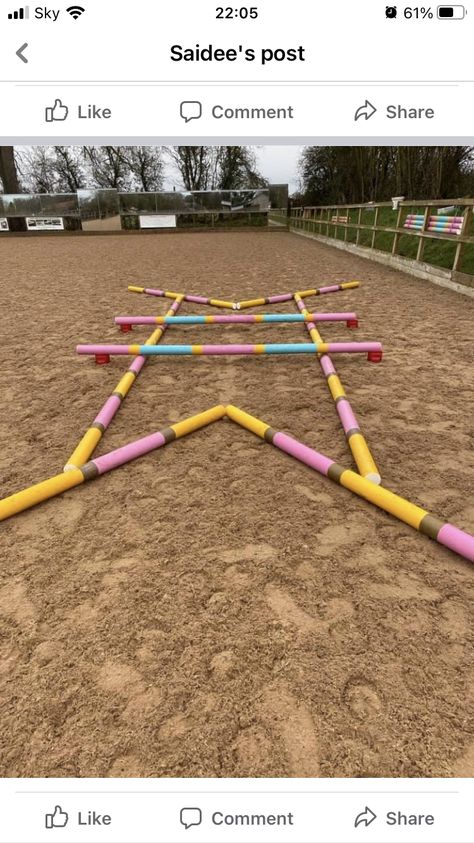 Horse Riding Pole Exercises, Horse Pole Work Exercises, Polework Exercises For Horses, Trot Pole Exercises For Horses, Horse Jumps Diy Homemade, Lunging Exercises For Horses, Horse Pole Work, Pole Work Exercises For Horses, Horse Exercises Flatwork