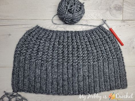 Crochet Hat Flat, Crochet Beanie Hat Free, Crochet Knit Stitch Hat, Crochet Hat Ribbing, Crochet Hats Worked Flat, Crochet Beanie Ribbed, Funny Crochet Hats Free Pattern, Ladies Crochet Hats, Crochet Tam Hat Pattern Free