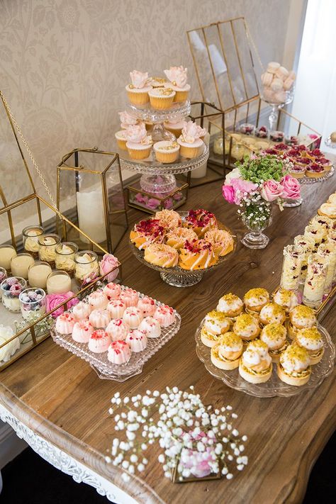 Bridal shower dessert table | gm photographics Bridal Shower Desserts Table, Bridal Shower Questions, Bridal Shower Desserts, Champagne Brunch, Party Dessert Table, Summer Bridal Showers, Shower Desserts, Bridal Shower Tables, Wedding Reception Food