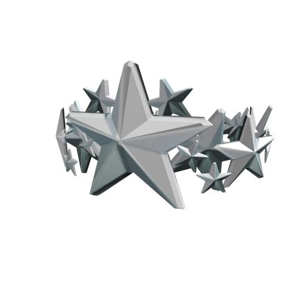 Silver King of the Night - Roblox Roblox Silver King Of The Night, Silver 3d Icons, Silver Star Background, Create Avatar Free, Silver Star Png, King Crown Black Background, Scene Icons, Roblox Images, Roblox Items