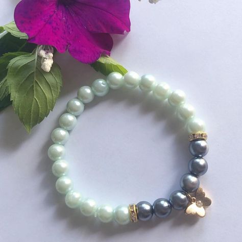 BlueOceanJewerly on Instagram: “new handmade mint green and dark grey with a beautiful butterfly charm bracelet” Butterfly Charm Bracelet, Butterfly Charm, Beautiful Butterflies, Lokai Bracelet, Live Lokai Bracelet, Mint Green, Dark Grey, Charm Bracelet, Mint