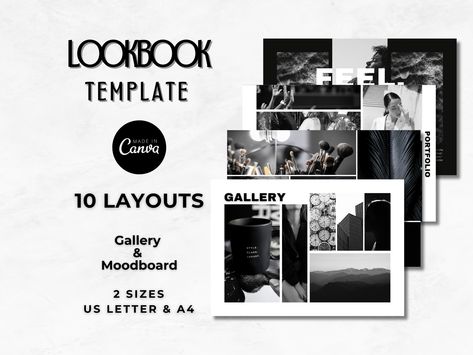 Landscape Lookbook Lead Magnet | Canva Magazine Template | Lookbook Template | Portfolio Template | Fashion Lookbook | Fashion Magazine Canva Lookbook, Canva Magazine, Business Catalog, Lookbook Template, Template Portfolio, Mood Board Template, Lead Magnet, Portfolio Template, Portfolio Templates