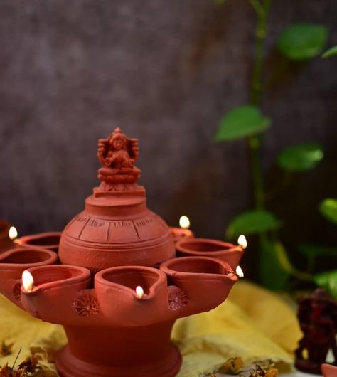 Terracotta Products, Bottle Work, Sanatan Dharam, Diwali Art, Happy Diwali Photos, Terracotta Art, Diya Decoration, Diwali Photos, Dryer Rack