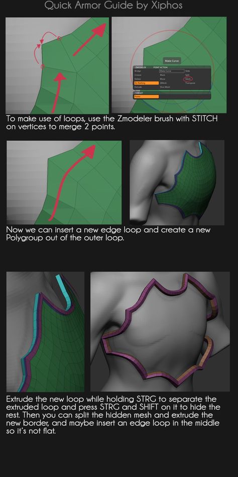 Zbrush Armor, Making Armor, Zbrush Sculpting, Zbrush Anatomy, Armor Tutorial, Zbrush Tips, Armor Pieces, Modelling Tips, Armadura Cosplay