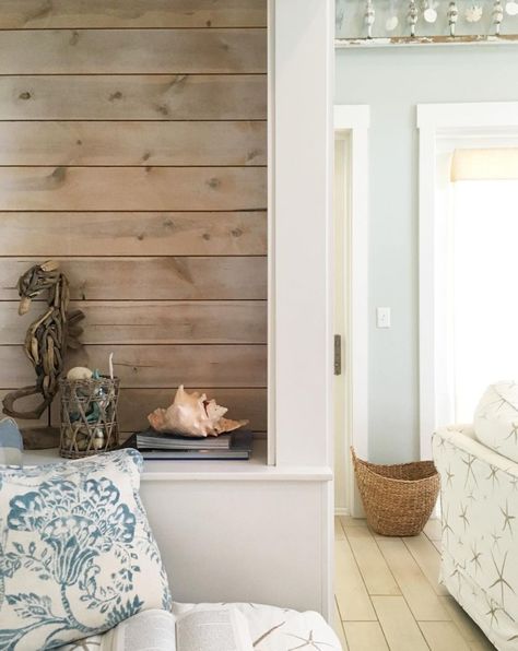 Shiplap Living Room, Stained Shiplap, Shiplap Feature Wall, Wood Shiplap Wall, Wall Stains, Shiplap Ceiling, Feature Wall Living Room, Shiplap Wall, Shiplap Accent Wall