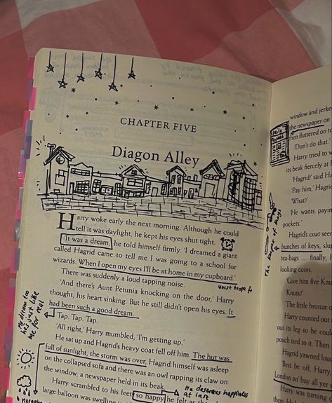 Harry Potter Books Annotated, Annotate Harry Potter, Annotated Harry Potter Books, Book Margin Notes, Book Annotation System, Messy Book Annotation, Annotating Books Tips For Fun, Annotating Books For Friends, Annotate Book Aesthetic