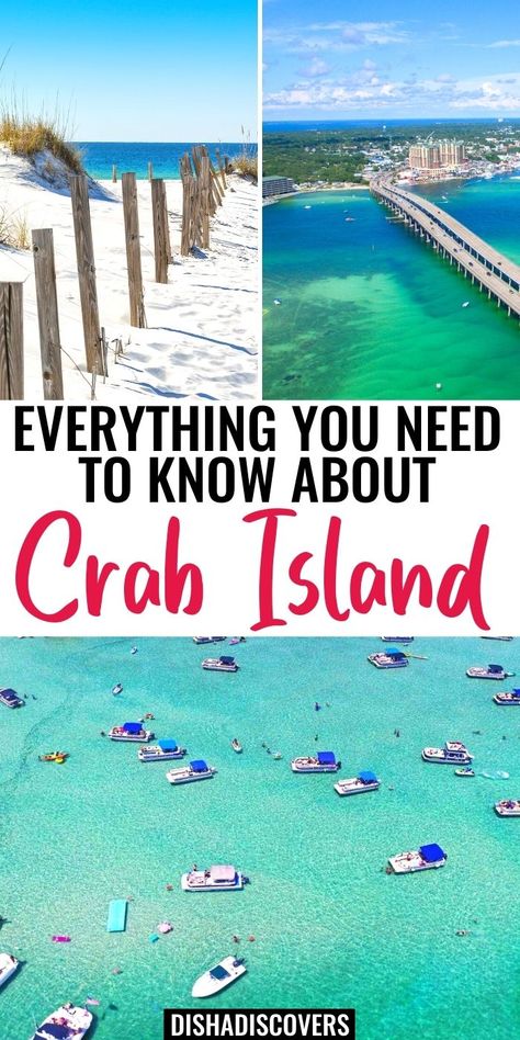 Crab Island Destin Fl, Squirrel Recipe, Emerald Coast Florida, April Vacation, Crab Island, Florida Vacation Spots, Destin Florida Vacation, Fort Walton Beach Florida, Florida Family Vacation