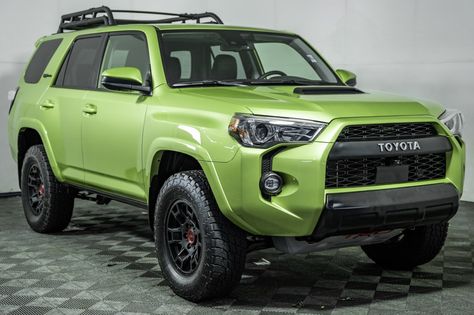 Green 4runner, 4runner Trd Pro, Toyota 4runner Trd, Toyota 4, Anime Drawings Tutorials, Toyota 4runner, Lime Green, Dream Cars, Toyota