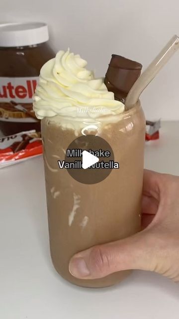 Foodgood_bysana on Instagram: "Milkshake vanille  Nutella   #recettefacile #recetterapide" How To Make Milkshakes At Home, Nutella Milkshake, Milkshake Recipe, Chocolate Milkshake, Milkshake Recipes, Milk Shake, Milkshakes, May 11, Nutella