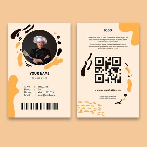 Work Card Design, Id Design Card, Lanyard Card Design, Staff Card Design, Staff Id Card Design, Id Cards Design, Id Card Design Creative, Id Card Design Template, Staff Card