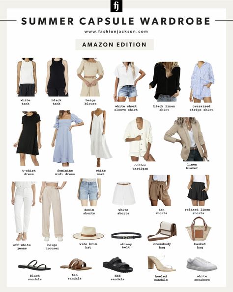 Capsule Wardrobe Amazon, Feminine White Dress, Capsule Wardrobe Women, Spring Summer Capsule Wardrobe, Capsule Wardrobe Pieces, Summer Outfits Curvy, Korean Summer Outfits, Sunshine Beach, True Summer