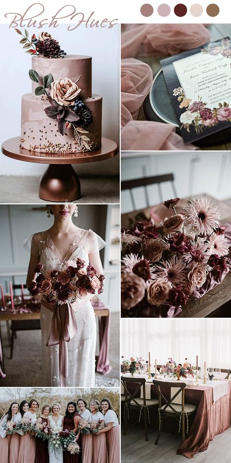 old time moody vintage dusty rose and burgundy wedding colors Moody Dusty Rose Wedding, Dusty Rose And Plum Wedding, Best Woman Outfit Wedding, Dusty Rose Mood Board, Cinnamon Rose Wedding Cake, Dusty Rose And Maroon Wedding, Mauve And Black Wedding, Burgundy And Mauve Wedding, Dusty Rose And Mauve Wedding