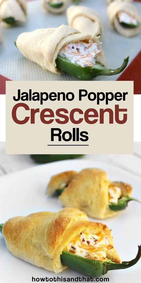 75 reviews · 25 minutes · Serves 8Our jalapeno crescent rolls are a lighter, but soft and buttery version of the fried jalapeno. Perfect for game day, parties or even a snack! Jalapeno Poppers Crescent Rolls, Easy Crescent Rolls, Jalapeno Recipes, Jalapeno Popper, Crescent Roll Recipes, Women's Beauty, Jalapeno Poppers, Finger Food Appetizers, Crescent Rolls